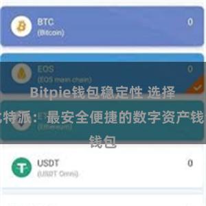 Bitpie钱包稳定性 选择比特派：最安全便捷的数字资产钱包