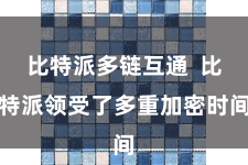比特派多链互通  比特派领受了多重加密时间