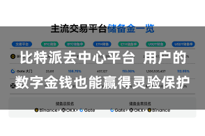 比特派去中心平台  用户的数字金钱也能赢得灵验保护
