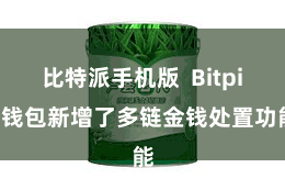 比特派手机版  Bitpie钱包新增了多链金钱处置功能